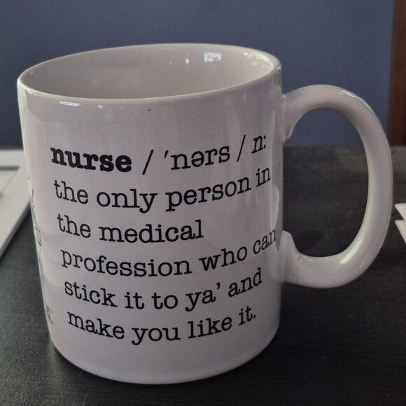 Russ Ceramic Nurse Definition Coffee Tea Beverage Mug Cup Whimsical Fun Gift - Picture 1 of 3